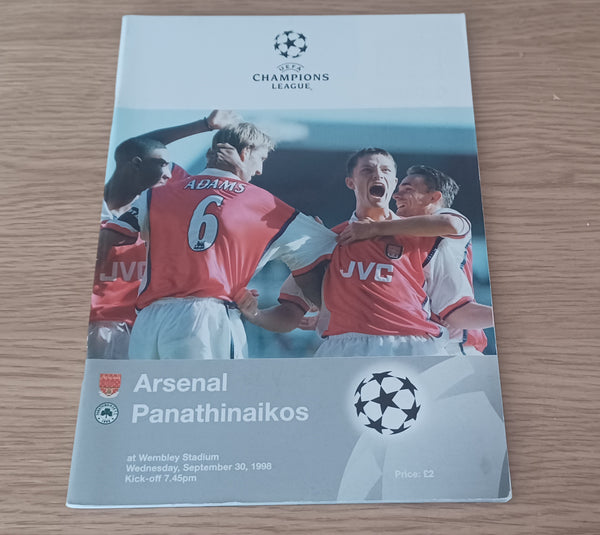 Arsenal v Panathinaikos 1998/9 Champions League