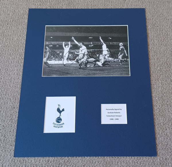 Graham Roberts Tottenham Hotspur Signed Display