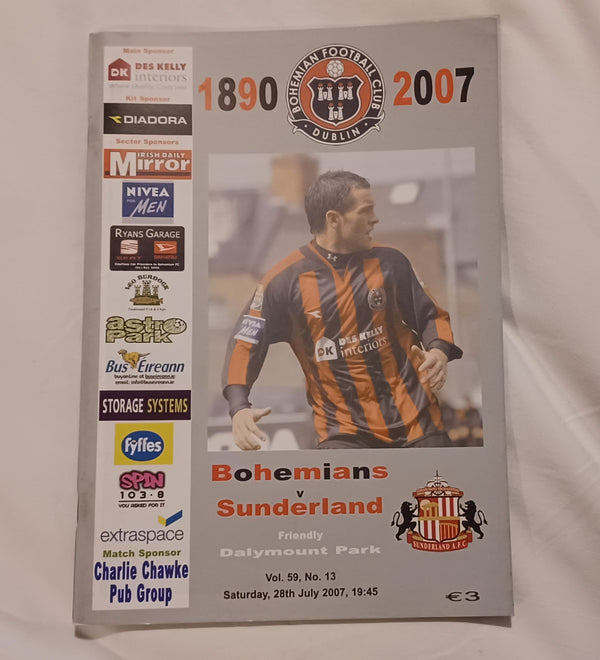 Bohemian Dublin v Sunderland 2007/8 Pre Season
