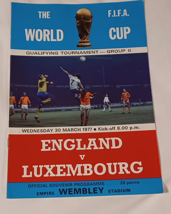 England v Luxembourg 1977