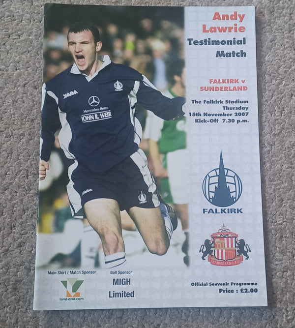 Falkirk v Sunderland Andy Lawrie Testimonial 2007/8