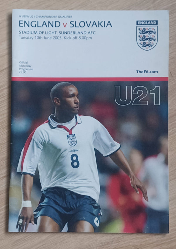 England U21 v Slovakia U21 2003 at Sunderland