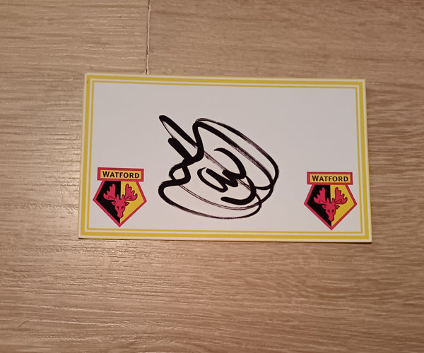 David James Watford Signed Card