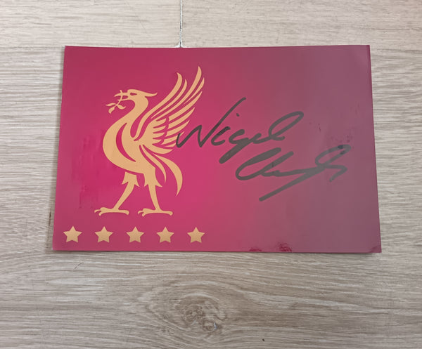 Nigel Clough Signed Liverpool Card