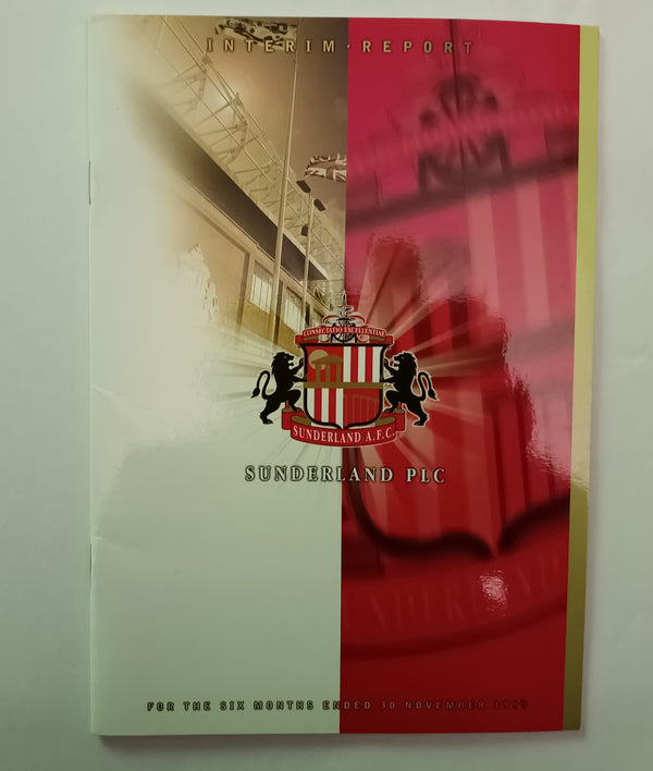 Sunderland Interim report November 1999