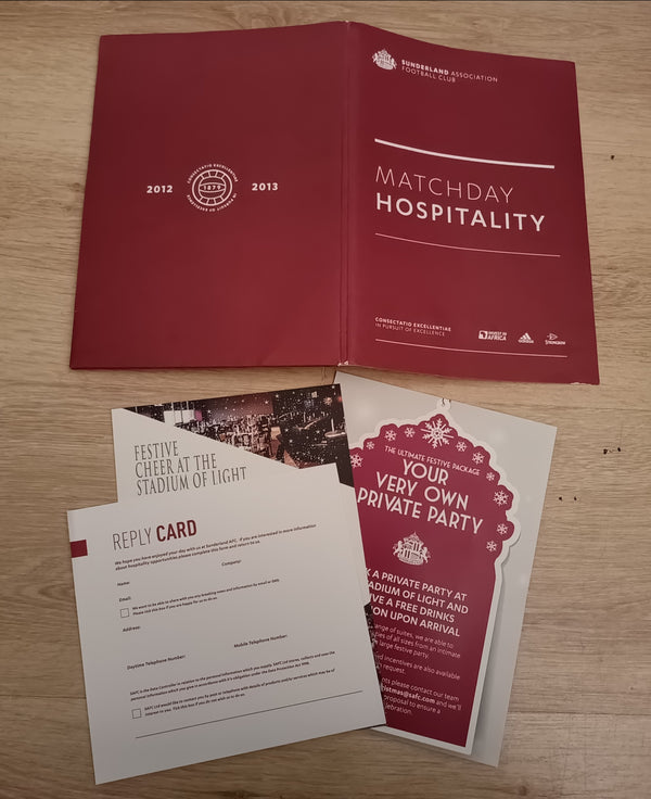 Sunderland v QPR 2012/13 Hospitality Pack