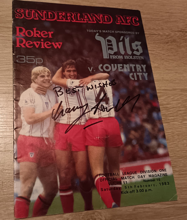 Sunderland v Coventry City 1982/3 SIGNED Gary Rowell