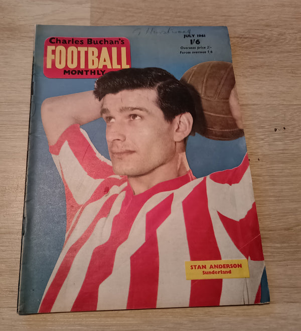 Charles Buchan Football Monthly July 1961 Stan Anderson Sunderland Cover Image