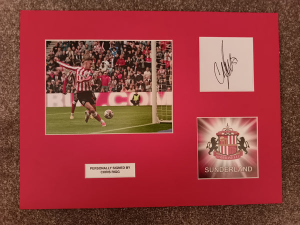 Chris Rigg Signed Sunderland Display