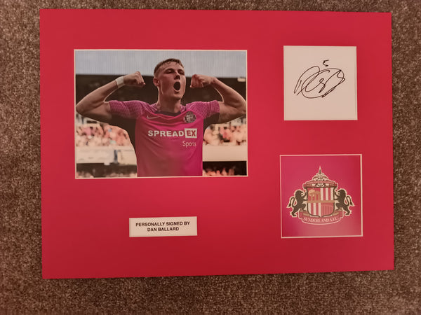 Dan Ballard Signed Sunderland Display