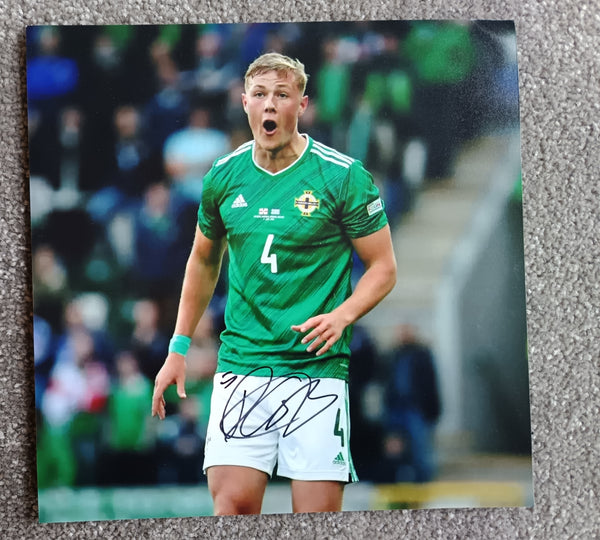 Northern Ireland Signed Photo Dan Ballard Sunderland