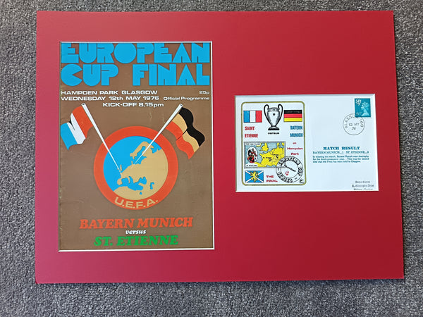 1976 European Cup Final Display St Etienne v Bayern Munich