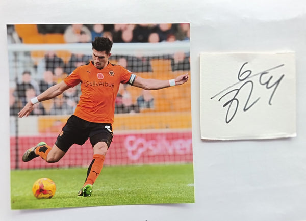 Danny Batth Wolves Signed Card with Photo