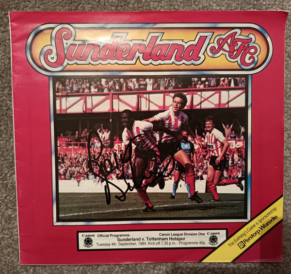 Sunderland v Tottenham 1984/5 Signed Gary Bennett