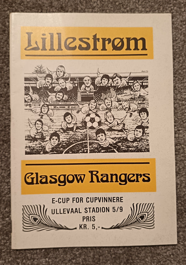 Lillestrom v Rangers 1979/80 ECWC
