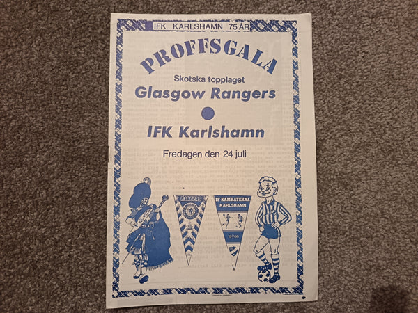 IFK Karlshamn v Rangers