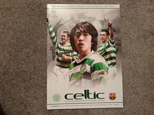 Celtic v Barcelona 2007/8 Champions League Programme