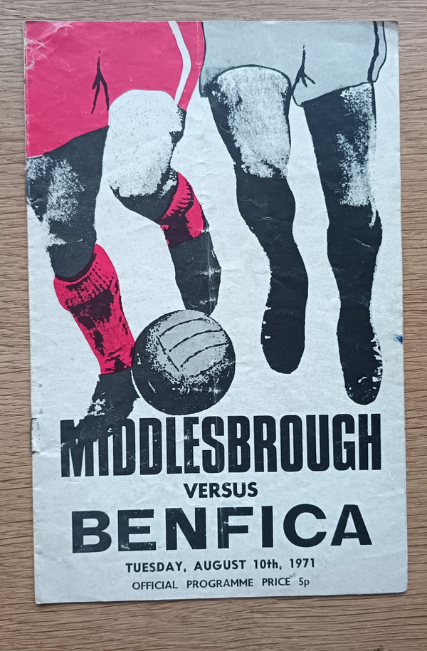 Middlesborough v Benfica Friendly 1971/2