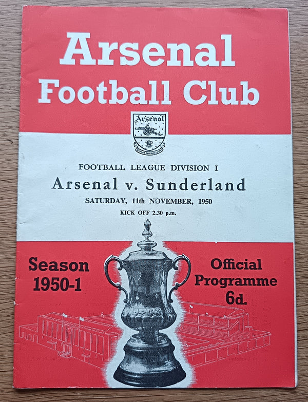 Arsenal v Sunderland 1950/1