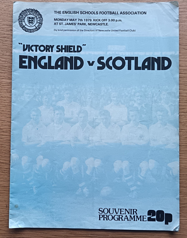 England v Scotland Schools International At St James Pk Newcastle 1979