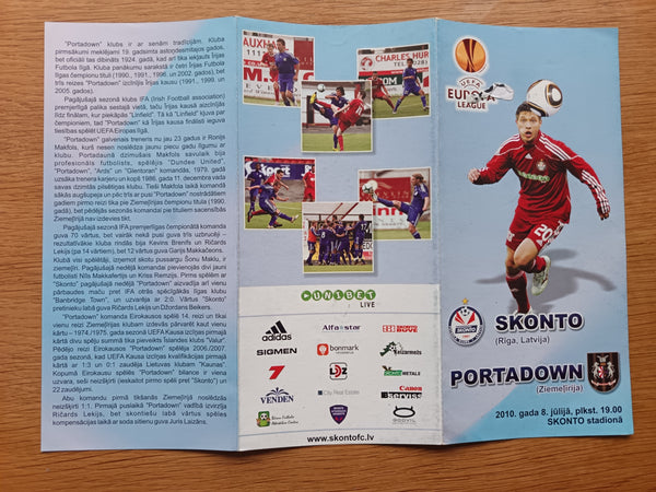 Skonto v Portadown Europa League 2010/11
