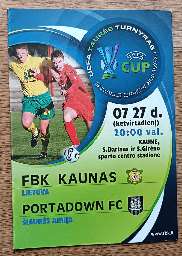 FBK Kaunas v Portadown UEFA Cup 2006/7