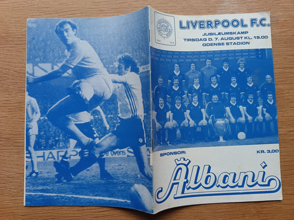 Odense v Liverpool Pre season Friendly 1979/80