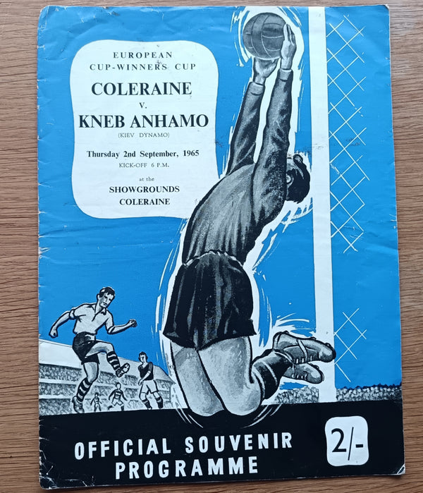 Coleraine v Dynamo Kiev ECWC 1965/6