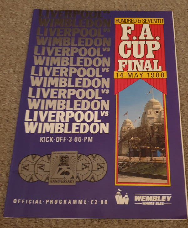 1988 FA Cup Final Liverpool v Wimbledon