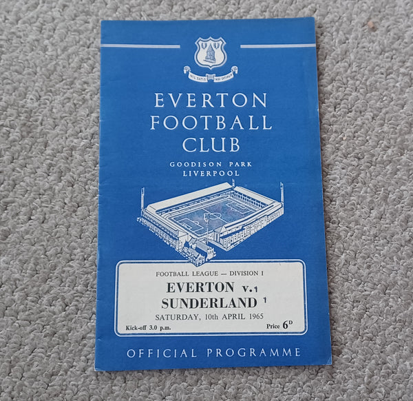 Everton v Sunderland 1964/5
