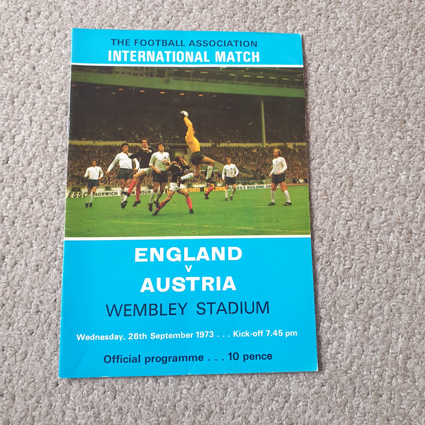 England v Austria 1973