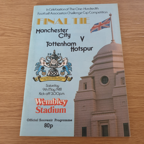 1981 Manchester City v Tottenham FA Cup Final