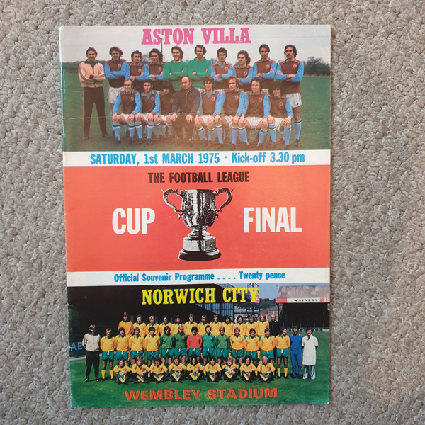 1975 Aston Villa v Norwich League Cup Final